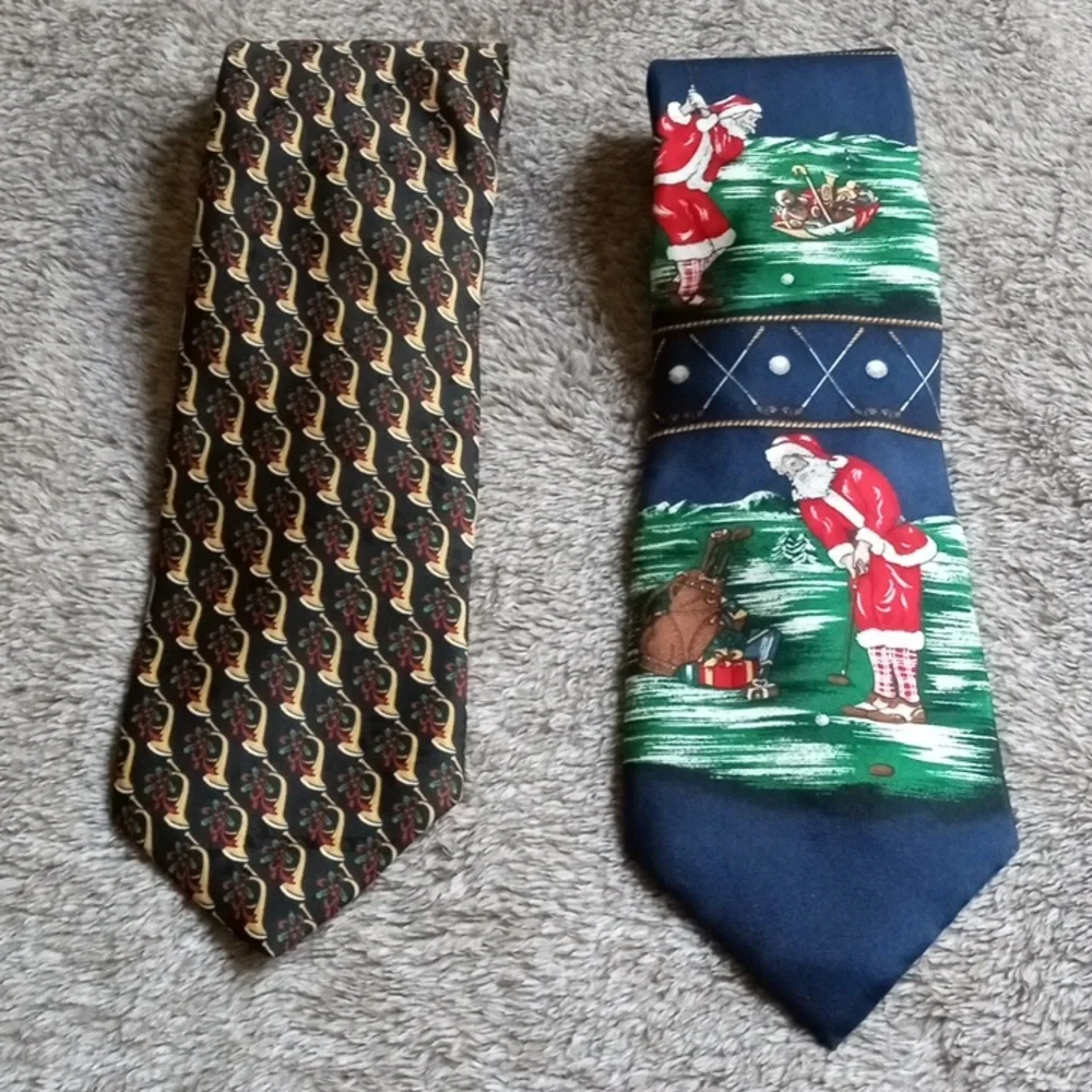 Lot of two Christmas ties